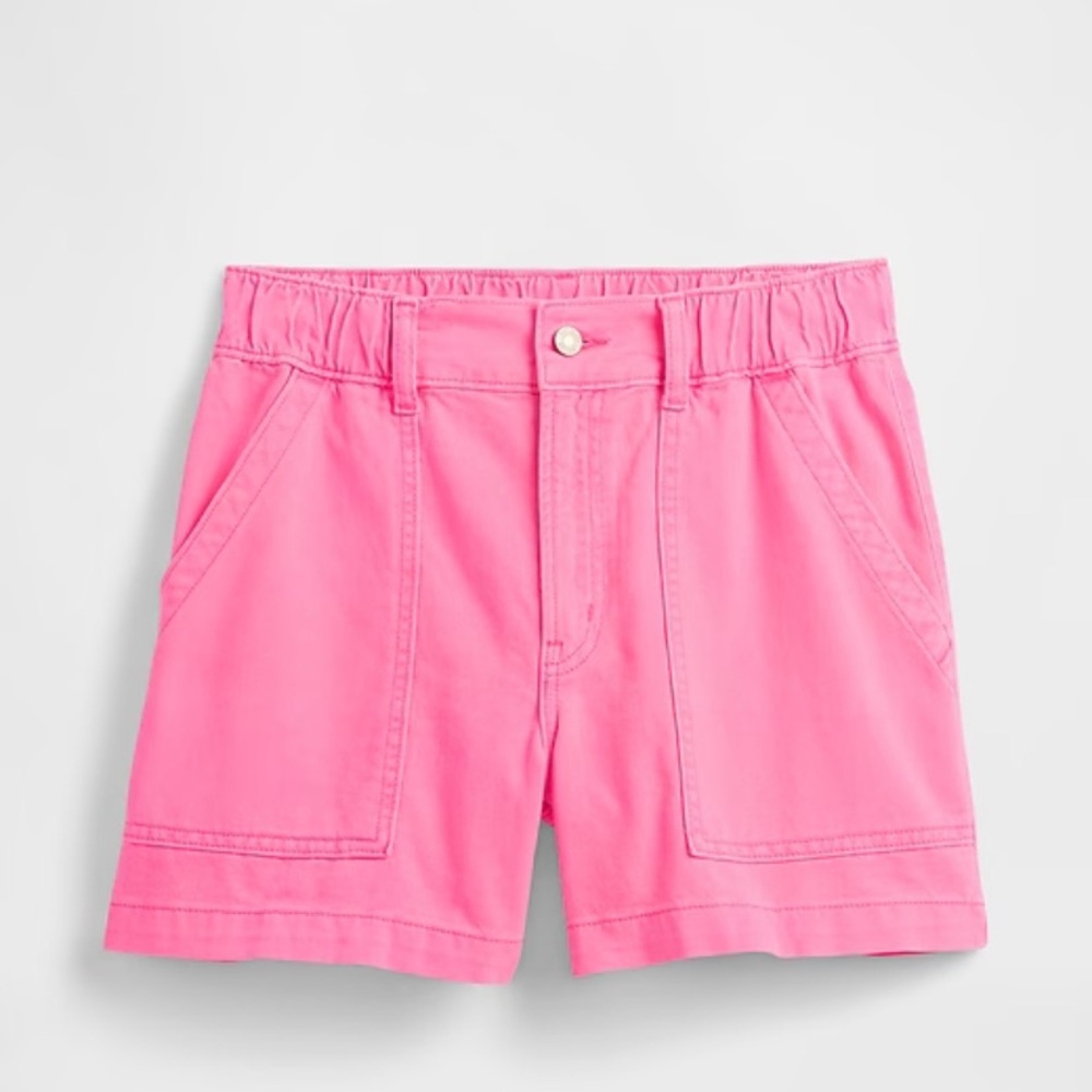 GAP High Rise Waist Neon Pink Women's Shorts Size XL - Picture 2 of 13